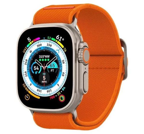  Spigen Lite Fit Ultra Apple Watch 49/45/44/42mm szövet szíj narancs (AMP05986) 