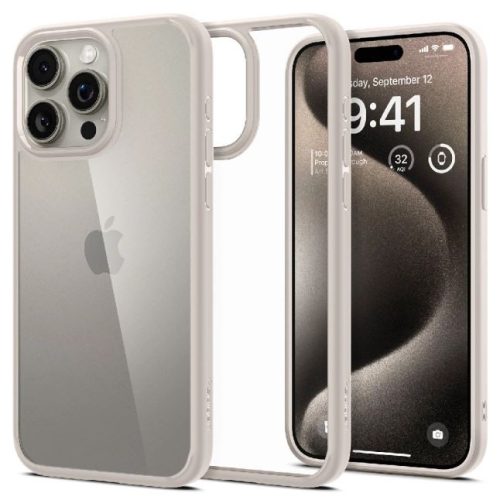  Spigen Ultra Hybrid iPhone 15 Pro tok Natural Titanium (ACS07214) 