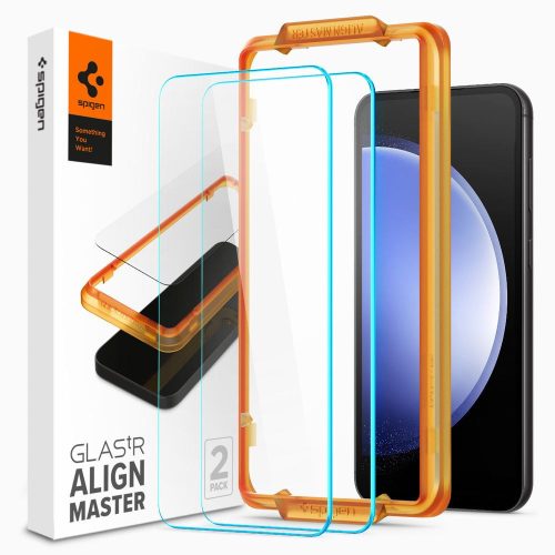  Spigen AlignMaster GLAS.tR Slim Samsung Galaxy S23 FE edzett üveg kijelzővédő (AGL06986) 