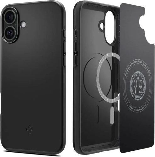  Spigen Thin Fit MagFit iPhone 16 Plus tok fekete (ACS08060) 