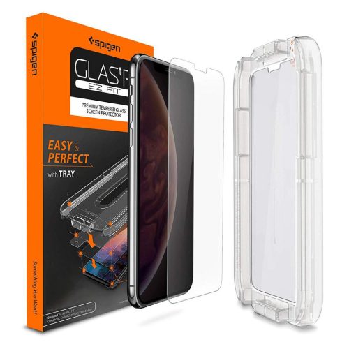  Spigen GLAS.tR EZ Fit Apple iPhone XR kijelzővédő (064GL24818) 