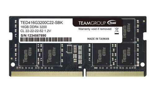  32GB 3200MHz DDR4 SODIMM RAM Team Group Elite CL22 (TED432G3200C22-S01) 