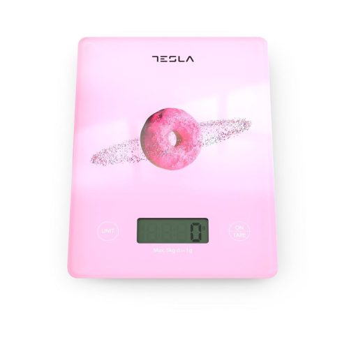  Tesla KS101P konyhai mérleg pink 