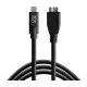  Tether Tools TetherPro USB-C to 3.0 Micro-B 4.6m kábel fekete (CUC3315-BLK) 