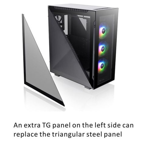  Thermaltake Divider 500 TG ARGB táp nélküli ablakos ház fekete (CA-1T4-00M1WN-01) 