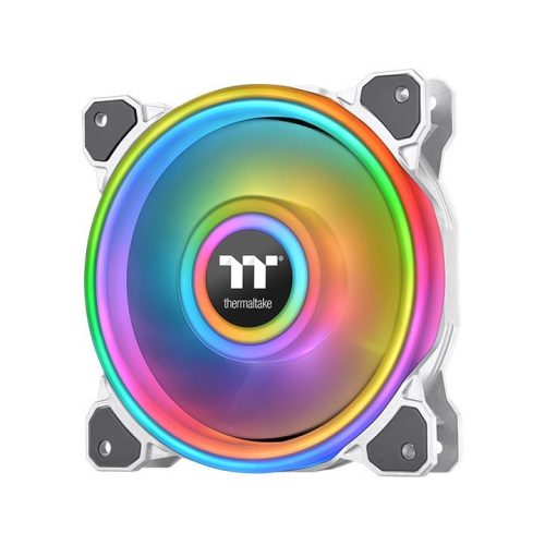  Thermaltake Riing Quad 12 RGB Radiator TT Premium Edition Single Fan Pack hűtő ventilátor fehér (CL-F100-PL12SW-C) 