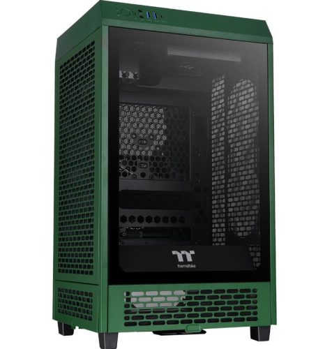  Thermaltake The Tower 200, toronyház (sötétzöld, edzett üveg) (CA-1X9-00SCWN-00) 