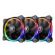  Thermaltake Riing 12 LED RGB Radiator Fan Sync Edition12cm hűtő ventilátor (3db) (CL-F071-PL12SW-A) 