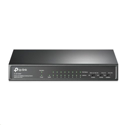  TP-Link TL-SF1009P 10/100Mbps 8 portos PoE+ switch 