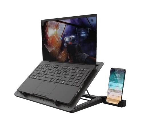  Trust GXT 1125 Quno 17.3" notebook hűtőpad fekete (23581) 