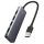  UGREEN 4 az 1-ben adapter, USB Hub 4x USB 3.0, micro USB, szürke (50985) 