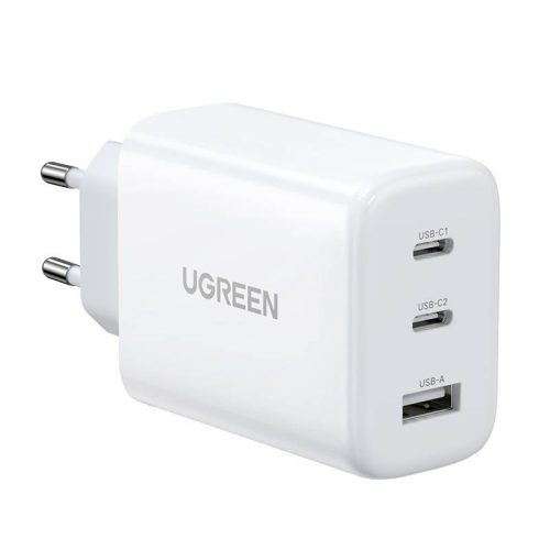  UGREEN CD275 2x USB-C 1x USB adapter 65W fehér (90496) 