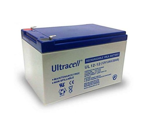  Ultracell zselés ólomsavas gondozásmentes akkumulátor 12V 12 000mAh 151x98x101mm (UL12-12) 