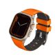  Uniq Linus Airosoft Apple Watch 42/44/45/49mm szilikon szíj narancs (UNIQ-49MM-LINUSVORG) 