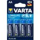  Varta Longlife Power alkáli elem AA/LR6 1.5 V (4db/csomag)  (4906121414) 