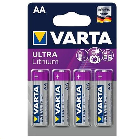  Varta Ultra Lithium AA elem (4db/csomag) (6106301404) 