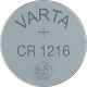  CR1216 lítium gombelem, 3 V, 25 mA, Varta BR1216, DL1216, ECR1216, KCR1216, KL1216, KECR1216, LM1216 