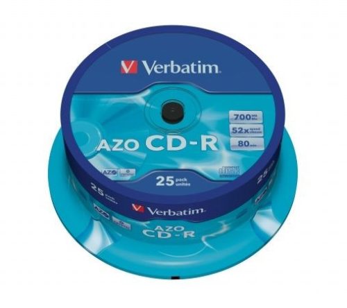  Verbatim 80'/700MB 52x CD lemez 25db/henger 