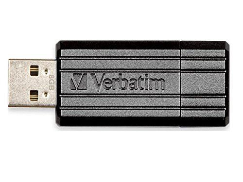  Pen Drive 8GB Verbatim Store 'n' Go PinStripe fekete (49062) 