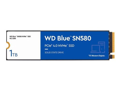  1TB WD Blue SN580 M.2 NVMe SSD meghajtó (WDS100T3B0E) 