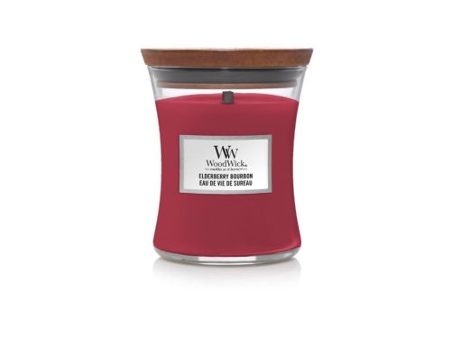  Woodwick Elderberry Bourbon közepes gyertya (38287) 