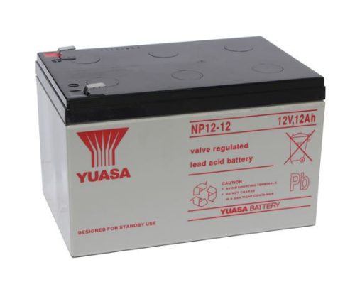  Yuasa 12V 12Ah zselés savas ólom akkumulátor gondozásmentes 151x99x100.5mm (113218) 