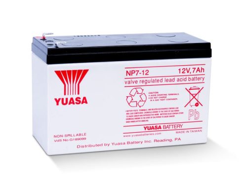  Yuasa zselés ólomsavas gondozásmentes akkumulátor 12V 7000mAh 151x97.5x65mm (NP7-12) 