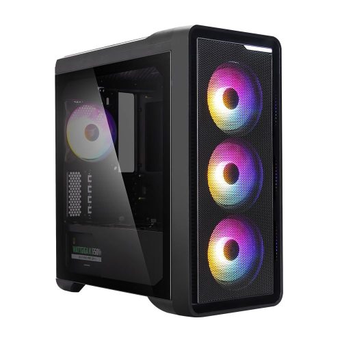  Zalman M3 PLUS RGB táp nélküli ablakos mATX ház fekete 