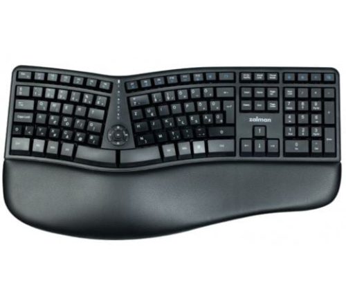  Zalman ZM-K690M Ergonómikus billentyűzet + egér (A típus) fekete 