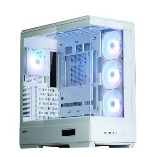  Zalman P50 DS táp nélküli ablakos ház fehér 