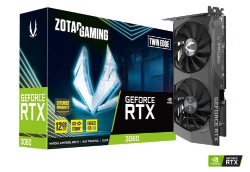  Zotac GeForce RTX 3060 12GB Twin Edge videokártya (ZT-A30600E-10M) 